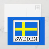 スウェーデン ポストカード (正面/裏面)