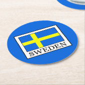 スウェーデン ラウンドペーパーコースター (アングル)