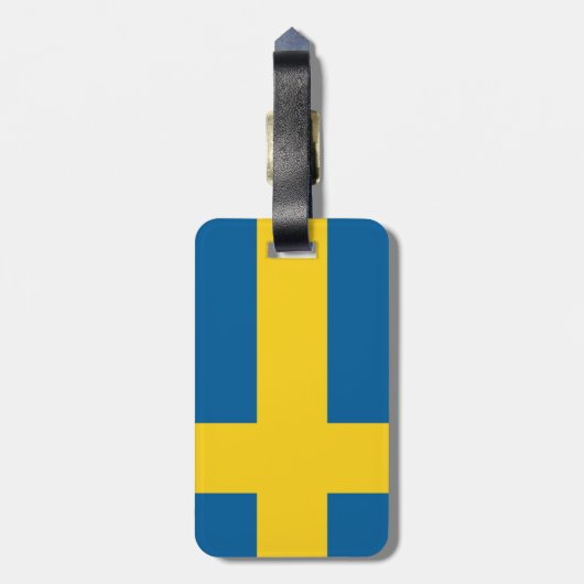 スウェーデン ラゲッジタグ (裏面縦)