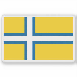 スウェーデン、ヴァスターゲットランド国旗 シール