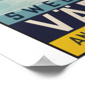 スウェーデン – ヴィンテージ旅行ポスター ポスター (角)