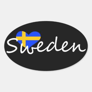 スウェーデン 楕円形シール