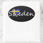 スウェーデン 楕円形シール (バッグ)