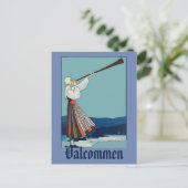 スウェーデン、追加文字、 ポストカード (スタンド正面)