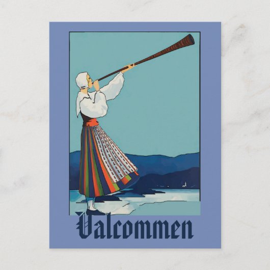 スウェーデン、追加文字、 ポストカード (正面)