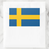 スウェーデン 長方形シール (バッグ)