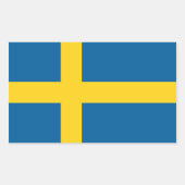 スウェーデン 長方形シール (正面)