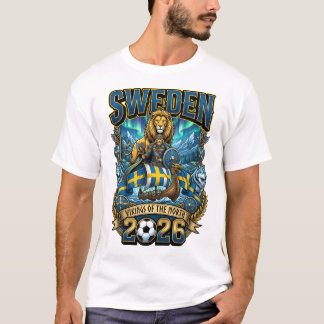 スウェーデン 2026 ファンTシャツ Tシャツ