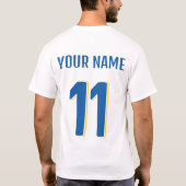 スウェーデン 2026 ファンTシャツ Tシャツ (裏面)
