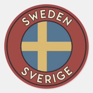 スウェーデン Sverige ラウンドシール
