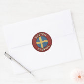 スウェーデン Sverige ラウンドシール (封筒)