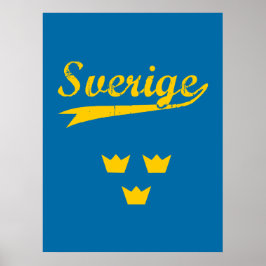 スウェーデン, Sverige, 3王冠, ポスター
