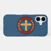 スウェーデン Sverige iPhone 16ケース (裏面横)