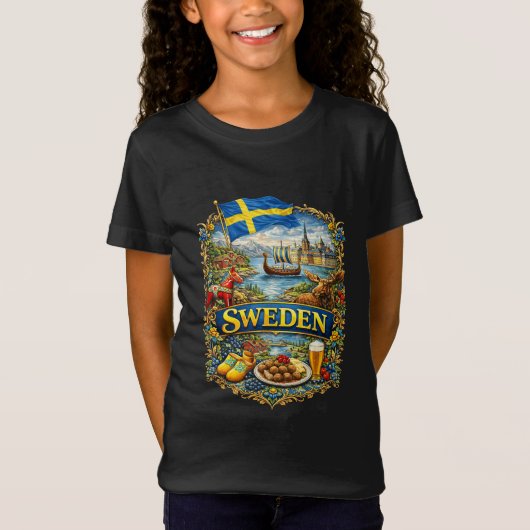 スウェーデン Tシャツ (正面)