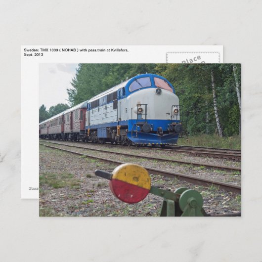 スウェーデン： TMX 1009 ( NOHAB ) at Kvillsfors ポストカード (正面/裏面)