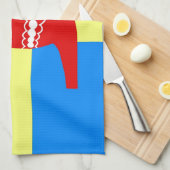 スウェーデンDalaの馬 キッチンタオル (四つ折り)