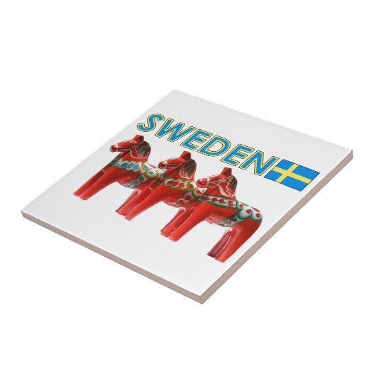 スウェーデンDalaの馬 タイル (側面)