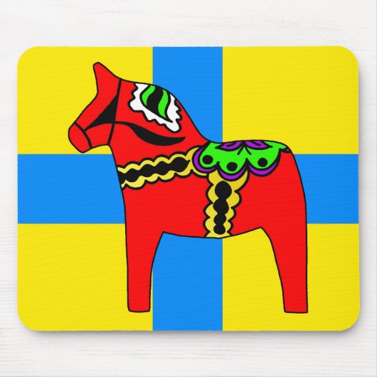 スウェーデンDalaの馬 マウスパッド (正面)