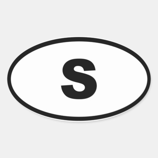 スウェーデンSヨーロッパ 楕円形シール (正面)