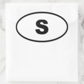 スウェーデンSヨーロッパ 楕円形シール (バッグ)