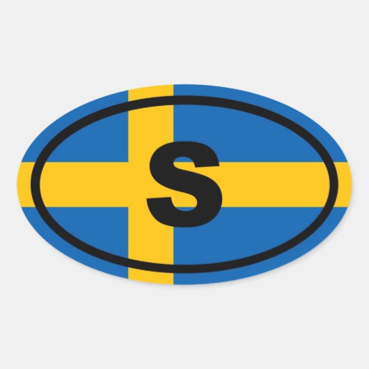 スウェーデンSヨーロッパ 楕円形シール (正面)