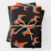 スウェーデ伝統的ンダラホース ラッピングペーパーシート (インサイチュ)