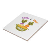 スウェードとニンジンのマッシュ タイル (側面)