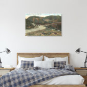 スウェードズカット&ベーカーズフィールドへのリッジルート キャンバスプリント (インサイチュ (寝室))