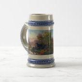 スウェ威厳のあるーデンの秋の風景のキャンプでムース ビールジョッキ (正面左)