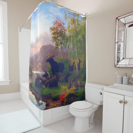 スウェ威厳のあるーデンの秋の風景を満喫 シャワーカーテン (インサイチュ)