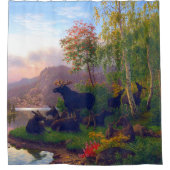 スウェ威厳のあるーデンの秋の風景を満喫 シャワーカーテン (正面)