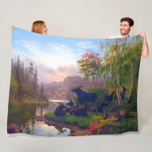 スウェ威厳のあるーデンの秋の風景を満喫 フリースブランケット (インサイチュ)