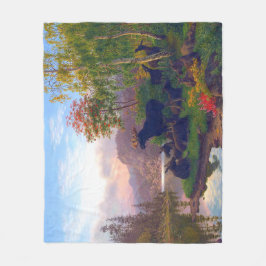 スウェ威厳のあるーデンの秋の風景を満喫 フリースブランケット