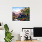 スウェ威厳のあるーデンの秋の風景を満喫 ポスター (ホームオフィス)