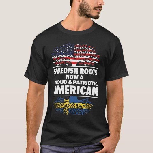 スウェ生まれーデン米国市民権1 Tシャツ (正面)