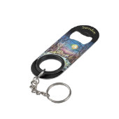 スウェ静かーデンの冬の満月 キーホルダー栓抜き (裏面アングル)