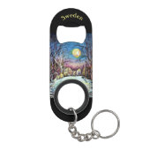 スウェ静かーデンの冬の満月 キーホルダー栓抜き (裏面)