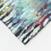 スウェ静かーデンの冬の満月 フリースブランケット (角)