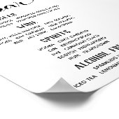 スウォッシュ フォント カリグラフィー クラシック バー メニュー サイン (角)