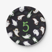 スウォープ幽霊&こうもりハロウィーン誕生日パーティー ペーパープレート (正面)