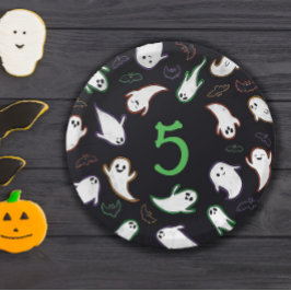 スウォープ幽霊&こうもりハロウィーン誕生日パーティー ペーパープレート