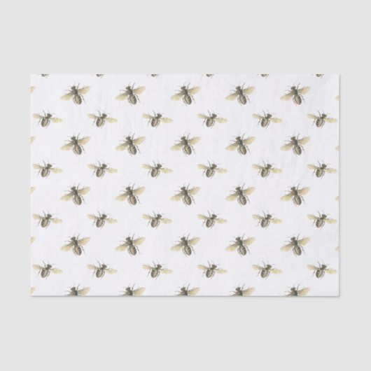 スウォーム蜜蜂の養蜂家デコページ自然愛好家 薄葉紙 (正面)