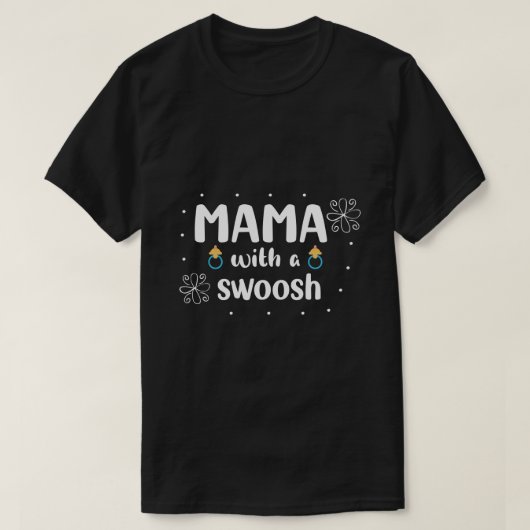 スウッシュのママ Tシャツ (デザイン正面)