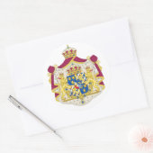 スウ素晴らしェーデンの紋章 ラウンドシール (封筒)