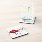 スウ赤と白シュハート コースター (右側)