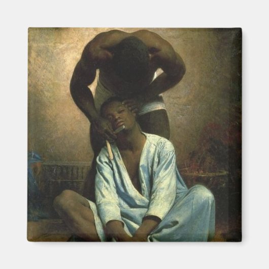 スエズ理容師 マグネット (正面)