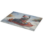 スエッジクリスマスのブービアデフランドレスドッグ カッティングボード (角)