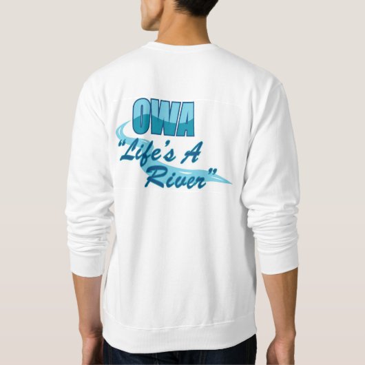 スエットシャツ上のOWAの大人の引き スウェットシャツ (裏面)