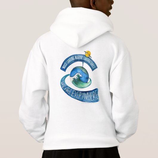 スエットシャツ(子供): 基本的なフード付き、どこでも (裏面)