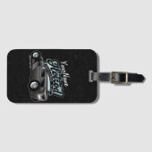 スエデパーソナライズされたセダン改造スピードショップガレージ ラゲッジタグ (正面横)